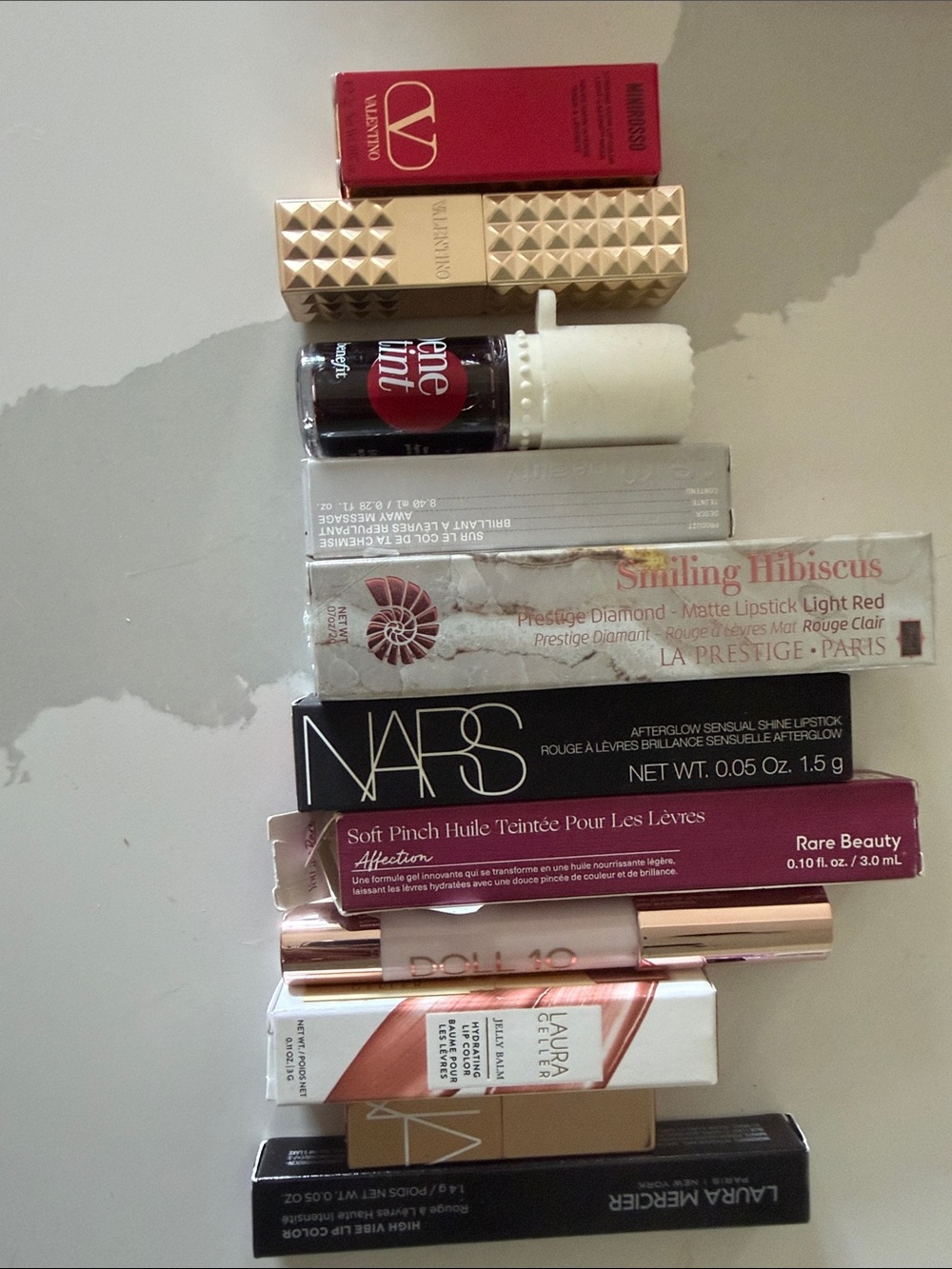 NARS Valentino Doll 10Laura Mercier Laura Geller Rare Beauty Lippies
